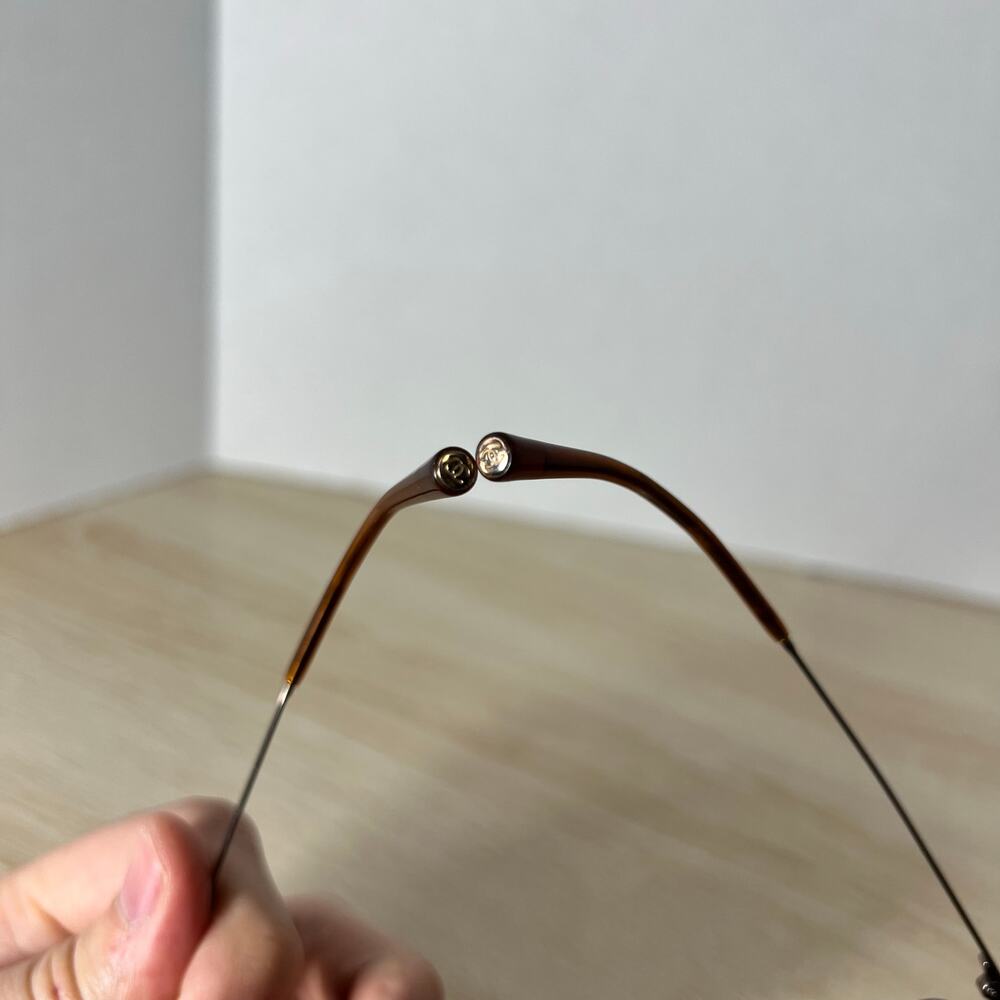 Chanel 4002 c.116/74 Sunglasses FRAMES ONLY Rimless Pink Rose Gold 54-19-130 - Picture 15 of 15